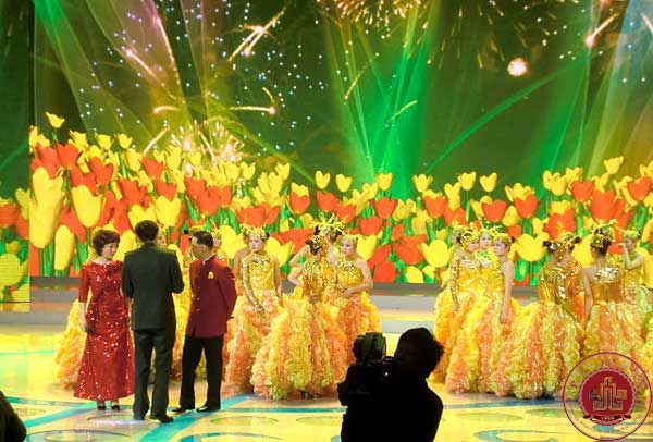 舞蹈系学生为央视戏曲春晚录制的《花好月圆》如期播出