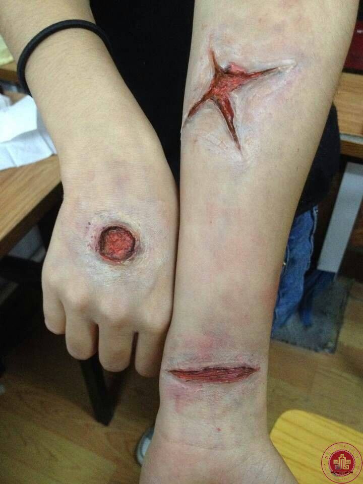2013级人物形象设计专业特效课学生作品