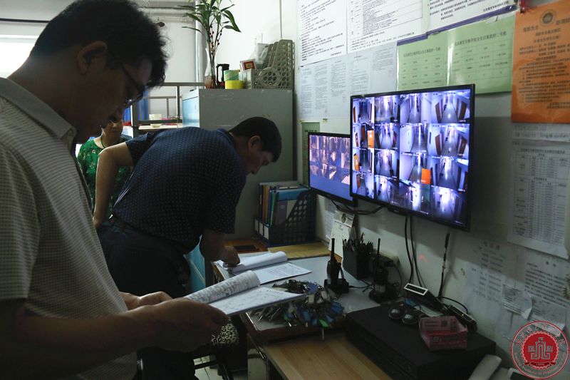 精英集团安全工作联合检查组对我院进行安全检查