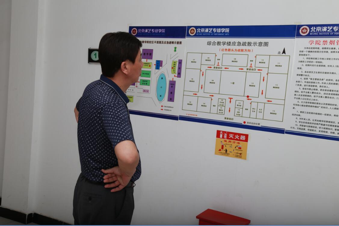 精英集团HSE联合检查组到我院开展环境卫生、消防安全检查