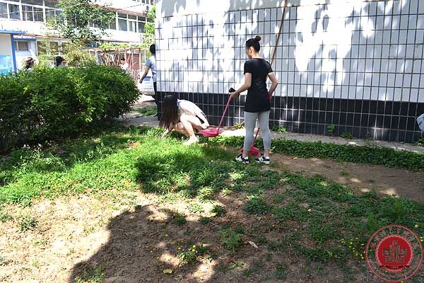 清扫垃圾，净化校园